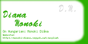 diana monoki business card